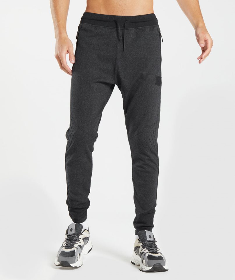 Men\'s Gymshark Retake Knit Jogger Black | CA 08DNA7